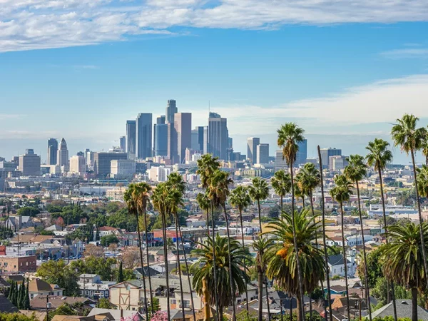 Vue panoramique du centre-ville de Los Angeles