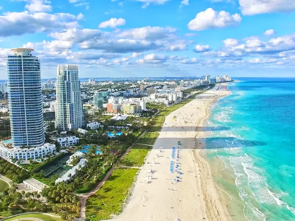 Photo aérienne de Miami Beach en Floride