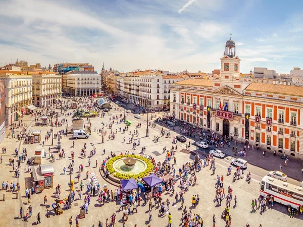 Vue de La Puerta del Sol, Madrid